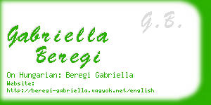 gabriella beregi business card